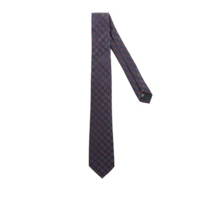 Au Printemps Paris Silk Tie In Brown