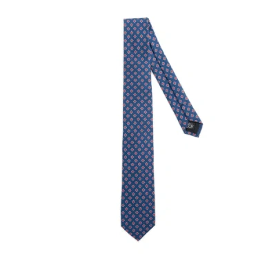 Au Printemps Paris Silk Tie In Blue