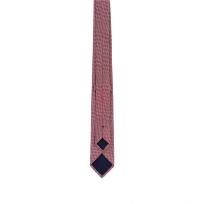 Au Printemps Paris Graphic-print Silk Tie In Pink