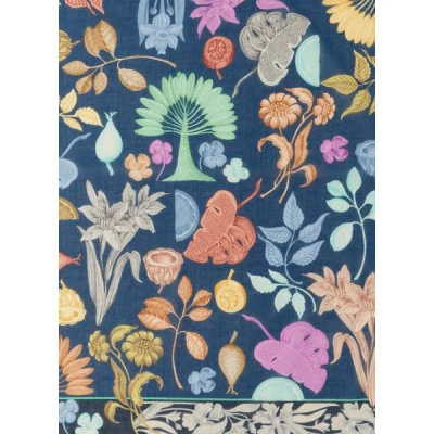 Au Printemps Paris Foulard En Coton In Blue