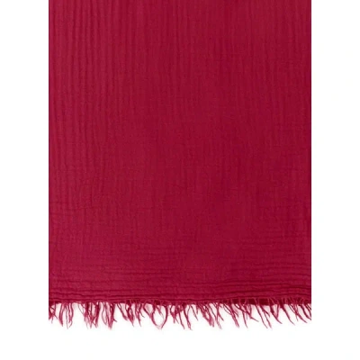 Au Printemps Paris Foulard En Lin Et Laine In Rose
