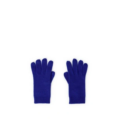 Au Printemps Paris Gants Côtelés En Cachemire In Blue
