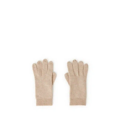 Au Printemps Paris Gants Côtelés En Cachemire In Sand