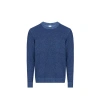 Au Printemps Paris Pull En Coton Mélangé In Bleu
