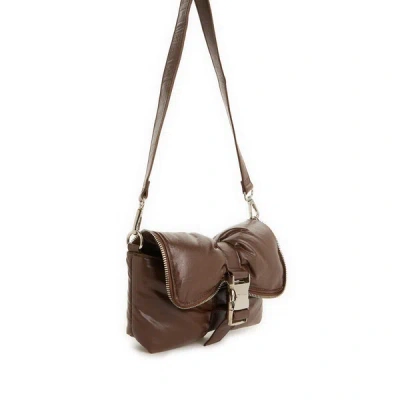 Au Printemps Paris Quilted Handbag In Brown