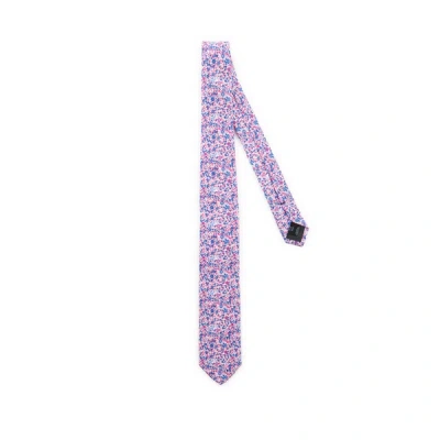 Au Printemps Paris Silk Patterned Tie In Purple