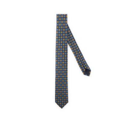 Au Printemps Paris Silk Tie In Blue