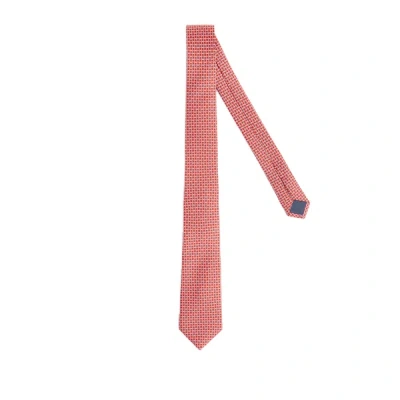 Au Printemps Paris Silk Tie In Pink