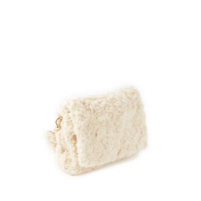 Au Printemps Paris Textured Handbag In Beige