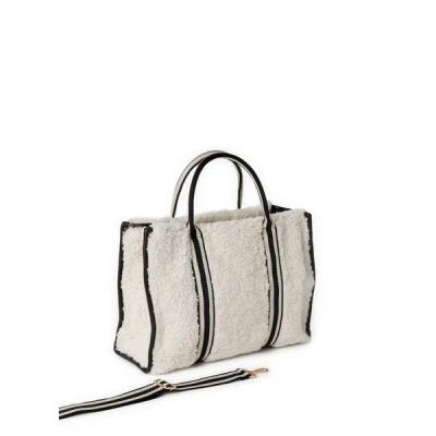 Au Printemps Paris Tote Bag Delicia In White