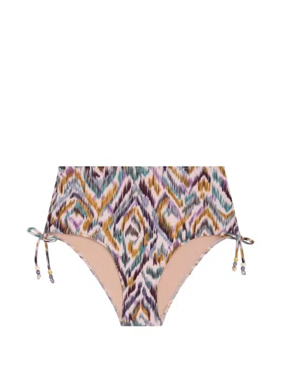 Aubade Aurora Sands High-waist Bikini Bottoms In Multi