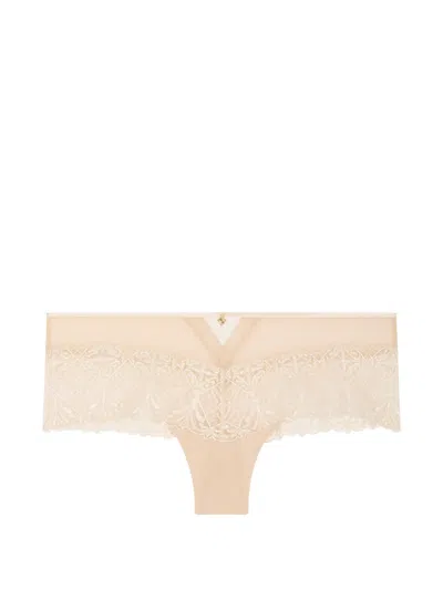 Aubade Calypso Lace-trim Briefs In Neutral