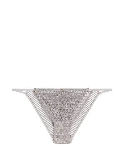 Aubade Charm-detail Briefs In Gray
