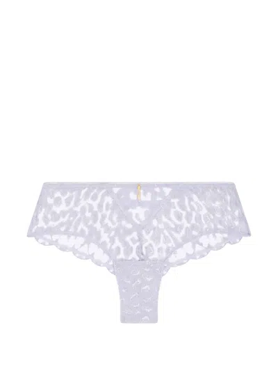 Aubade Crazy In Love Embroidered Briefs In Purple