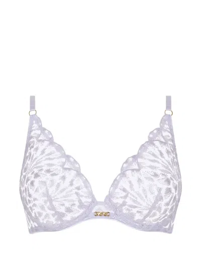 Aubade Crazy In Love Embroidered Underwired Bra In Blue