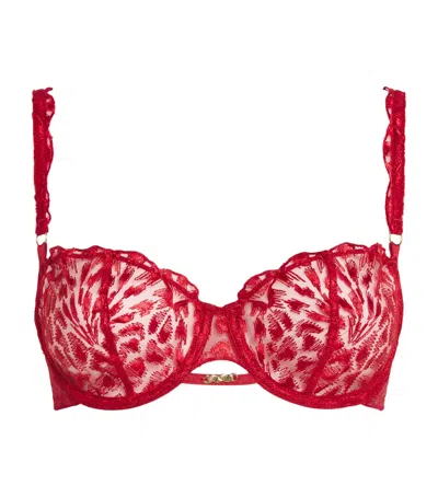 Aubade Crazy In Love Half-cup Bra In Red