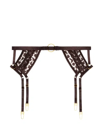 Aubade Crazy In Love Suspender Belt In Brown