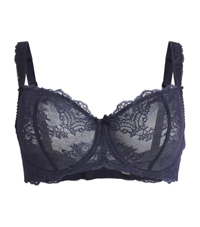 Aubade Danse Des Sens Comfort Half-cup Bra In Navy