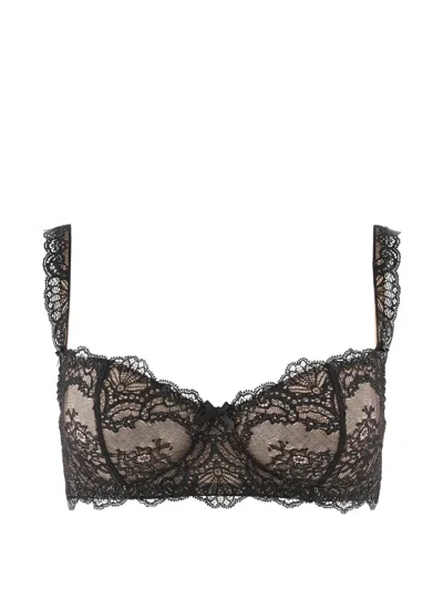Aubade Danse Des Sens Floral-lace Bra In Black