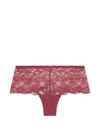 Aubade Danse Des Sens Lace Briefs In Burgundy