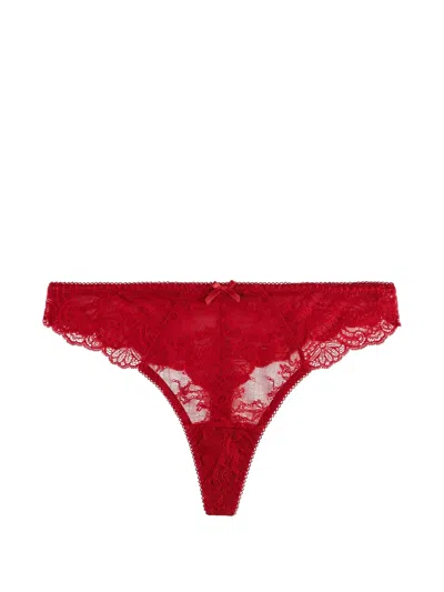 Aubade Danse Des Sens Lace Thong In Red
