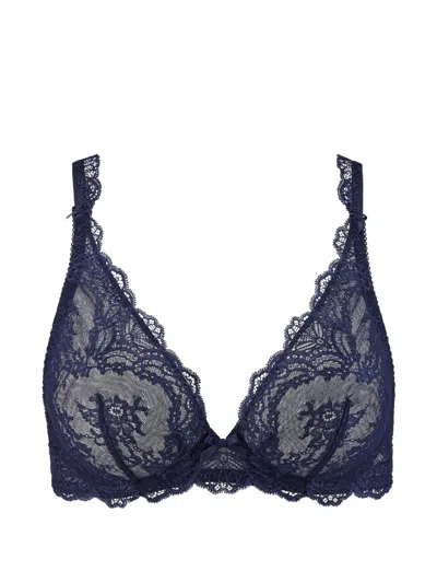 Aubade Danse Des Sens Lace-embroidered Bra In Blue