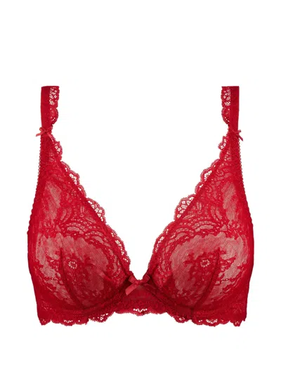 Aubade Danse Des Sens Lace-trim Bra In Red
