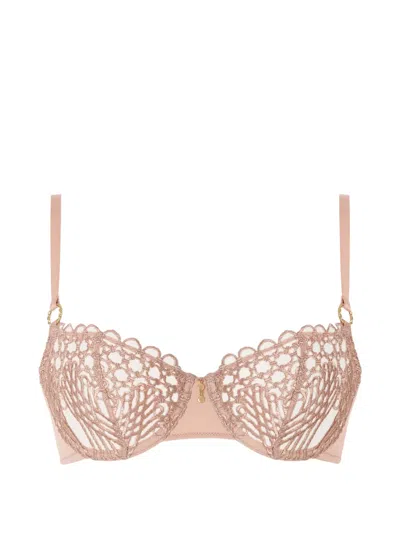 Aubade Eloge Du Desir Embroidered Bra In Pink
