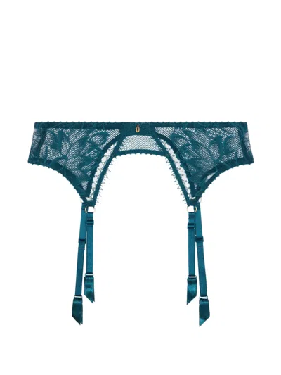 Aubade Flawless Love Lace Suspender Belt In Blue