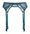Aubade Flawless Love Suspender Belt In Animal Print