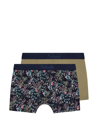 Aubade Floral-print Trunks (set Of Two) In Multi