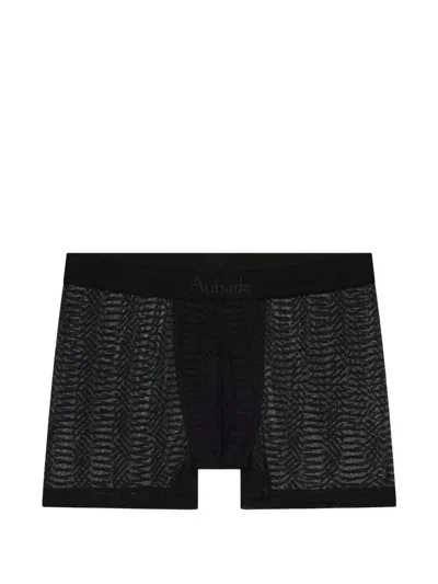 Aubade ジオメトリックパターン ボクサーパンツ In Black