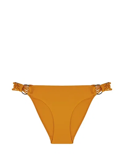 Aubade Gipsy Muse Ring-detail Bikini Bottoms In Orange