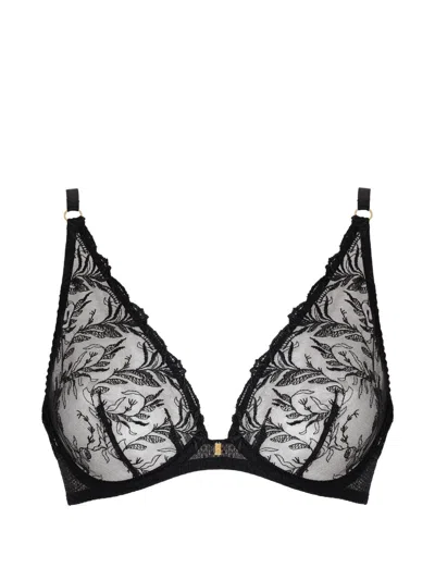 Aubade Hidden Treasure Embroidered Bra In Black