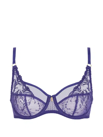 Aubade Hidden Treasure Embroidered Bra In Blue