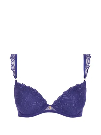 Aubade Hidden Treasure Embroidered Push-up Bra In Purple