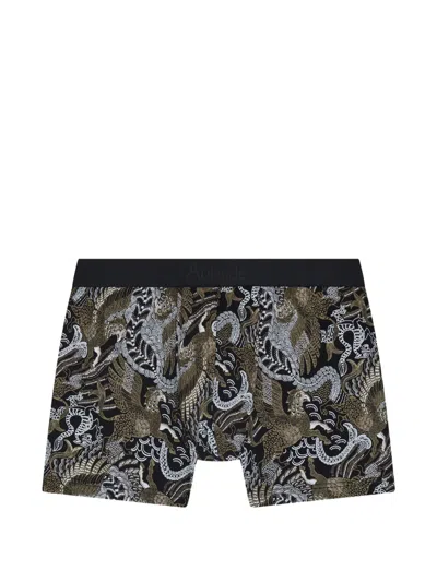Aubade Hippogriffe-print Boxer Briefs In Black