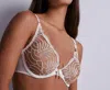 Aubade Hypnolove Triangle Bra With Underwire In Gold Feather In White