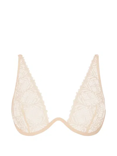 Aubade Iconic Calypso Triangle Bra In Neutral