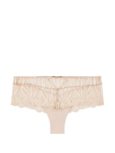Aubade Into The Groove Embroidered Briefs In Neutral