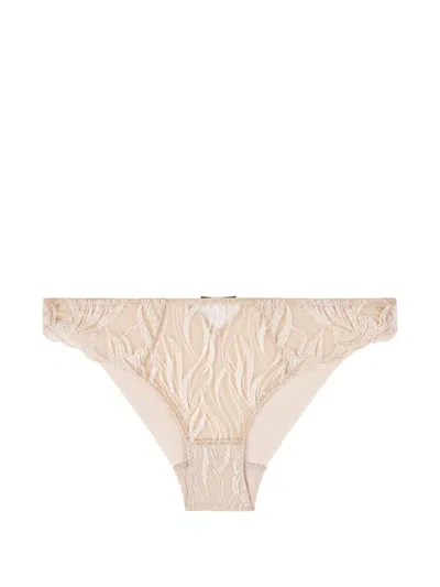 Aubade Into The Groove Embroidered Briefs In Pink