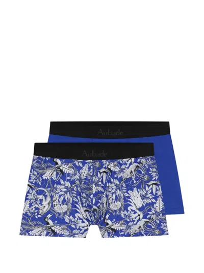 Aubade Jungle Life Animal-print Boxers Set (set Of Two) In Multi