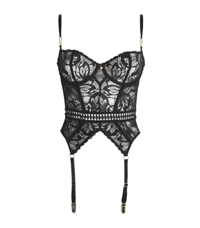 Aubade Lace After Hours Basque In Black