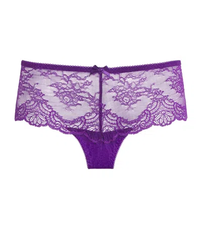 Aubade Lace Cheeky Briefs In Purple