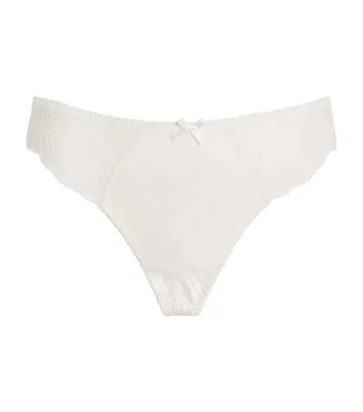 Aubade Lace Dans Des Sens Tanga In Ivory