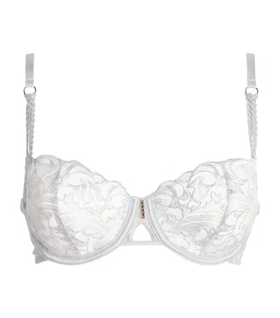 Aubade Lace Half-cup Bra In White
