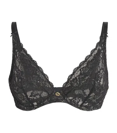 Aubade Lace Rosessence Triangle Bra In Black