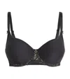 Aubade Lace-trim Rosessence T-shirt Bra In Black