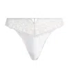 Aubade Lace-trim Tanga Briefs In White