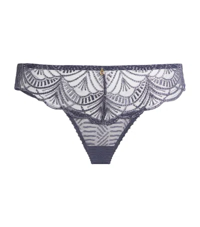 Aubade Lace Vibes Italian Briefs In Blue